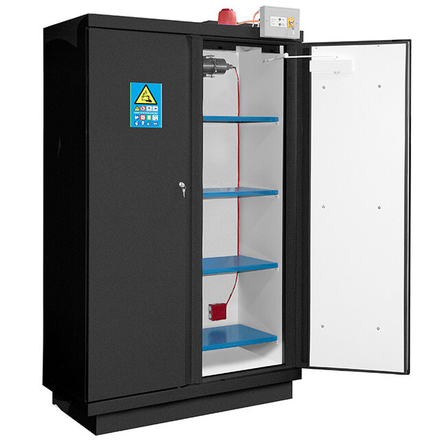 90-Minute Fire-Resistant Safety Cabinet for Lithium-Ion Batteries – 2020 x 1137 x 620 mm