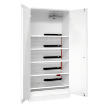 EI15 Lithium Battery Safety Cabinet 15-Min Fire Resistant – 2 Doors – 5 Shelves – 2095 x 1000 x 450mm