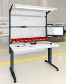 Modulog ESD-Arbeitstisch höhenverstellbar – Mechanisch oder elektrisch, bis 300 kg