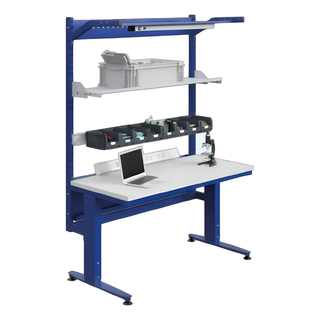 MODULOG 4.0 Mechanisch höhenverstellbare Industrie-Werkbank – Modulare Arbeitsstation bis 300 kg