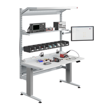 Modulog 4.0 Werkstation Elektrisch in hoogte verstelbare werkbank 763–1163 mm