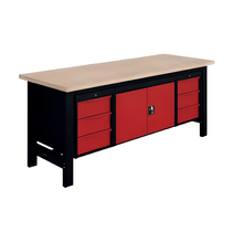 SI Fixed Heavy-Duty Industrial Workbench L 2000mm with Suspended Storage – 1500 kg Load capacity