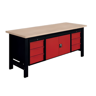 SI Fixed Heavy-Duty Industrial Workbench L 2000mm with Suspended Storage – 1500 kg Load capacity