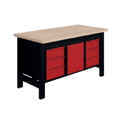 SI Vaste Zware Industriële Werkbank mit SI Vaste Zware Industriële Werkbank L1500mm mit Hangende Opbergkasten – 1500 kg Draagkracht Hangende Opbergkasten – 1500 kg Draagkracht - Copy