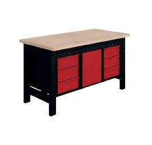 SI Vaste Zware Industriële Werkbank met SI Vaste Zware Industriële Werkbank L1500mm met Hangende Opbergkasten – 1500 kg  Draagkracht Hangende Opbergkasten – 1500 kg  Draagkracht - Copy