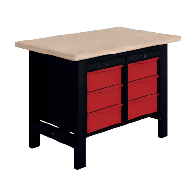 SI Fixed Heavy-Duty Industrial Workbench L1200mm with Suspended Storage – 1500 kg Load capacity