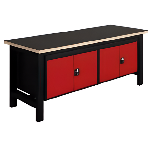 SI Fixed Heavy-Duty Industrial Workbench L 2000mm with Suspended Storage – 1500 kg Load capacity