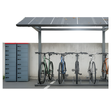 Outdoor laadkast voor lithium‑ion accu’s met codeslot (4 of 8 compartimenten) – CE / IEC/EN