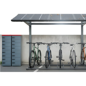 Outdoor laadkast voor lithium‑ion accu’s met codeslot (4 of 8 compartimenten) – CE / IEC/EN