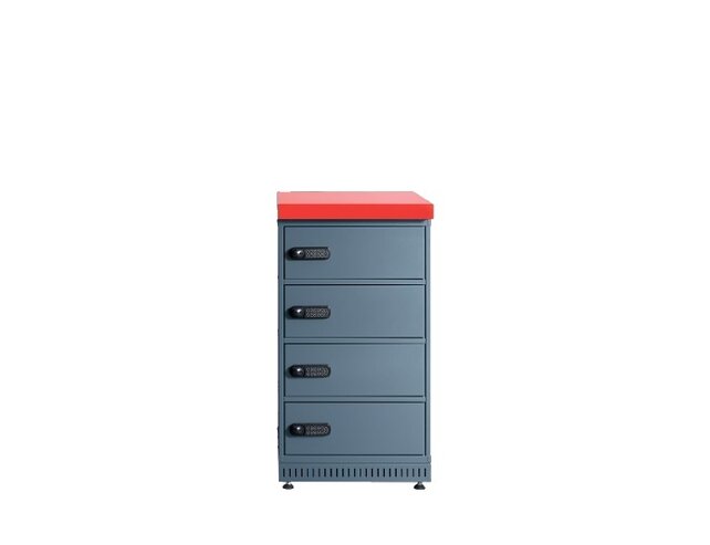 Outdoor-Sicherheitsladeschrank für Lithium-Ionen-Batterien – 4 oder 8 Fächer, CE / IEC EN 60335-1