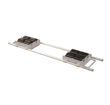 CM60 Patin Déplace-Machine Réglable 6 Tonnes (6000 kg) – Kit de 2 Patins, Roues Nylon