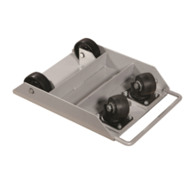 SC102 Patin de Transport 1 Tonne – 2 Roues Pivotantes + 2 Roues Fixes, Roues Nylon