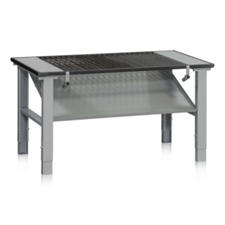 Las- und soldeertafel HD500 mit druipplaat – 1200x800 of 1600x800, Höhe verstellbar, 500 kg
