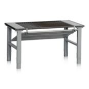 Las- und soldeertafel HD500 mit druipplaat – 1200x800 of 1600x800, Höhe verstellbar, 500 kg