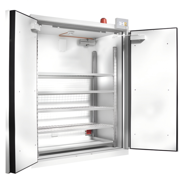 Armoire de Sécurité Résistante au Feu 90 Minutes pour Batteries au Lithium 2050 x 1502 x 903 mm
