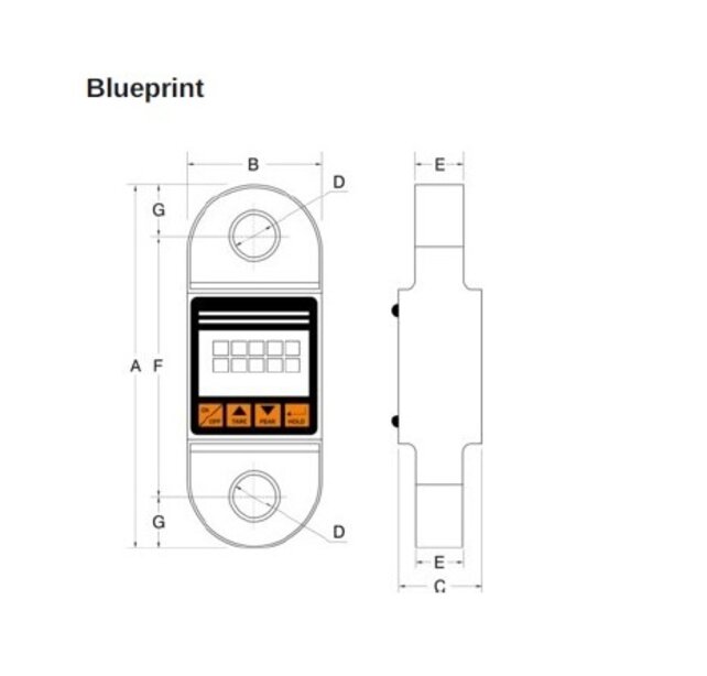 Dynamometer 04 – Digitaler Kraftmesser & Kranwaage (1,25 t – 20 t) – IP65