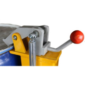 Chariot hydraulique à fûts DH pour fûts acier 210 L (vertical) – 250 kg – CE