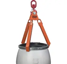 Drum Clamp 360 kg – for open/closed steel drums & plastic drums with L or X rings – CE