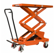 Table Élévatrice Mobile Manuelle 500 kg Double Ciseaux – Table Hydraulique Avec Grande Hauteur de Levage