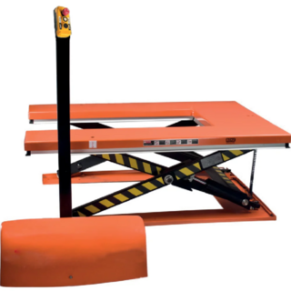 Flacher U-förmiger Hubtisch 1 Tonne – Plattform 1450 × 1140 mm – Hubhöhe 860 mm