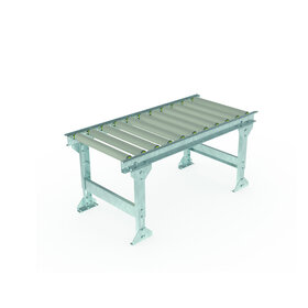 Zwaartekracht Dozenrollenbaan Satz 1200x500 mm (Kunststoff Rollen) incl. Verstelbare Steunpoot 651–959 mm