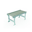 Salesbridges Zwaartekracht Dozenrollenbaan Satz 1200x500 mm (Kunststoff Rollen) incl. Verstelbare Steunpoot 651–959 mm