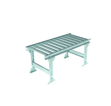Zwaartekracht Dozenrollenbaan Set 1200x500 mm (Stalen Rollen) incl. Verstelbare Steunpoot 651–959 mm