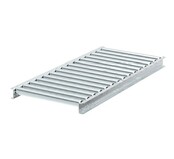 Zwaartekracht Dozenrollenbaan Satz 1200x500 mm (Stahl Rollen) incl. Verstelbare Steunpoot 651–959 mm