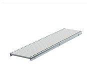 Zwaartekracht Dozenrollenbaan Satz 2400x500 mm (Kunststoff Rollen) incl. Verstelbare Steunpoot 651–959 mm