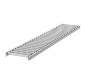 Zwaartekracht Dozenrollenbaan Satz 3000x500 mm (Kunststoff Rollen) incl. Verstelbare Steunpoot 651–959 mm