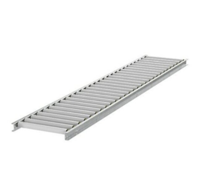 Zwaartekracht Dozenrollenbaan Satz 3000x500 mm (Kunststoff Rollen) incl. Verstelbare Steunpoot 651–959 mm
