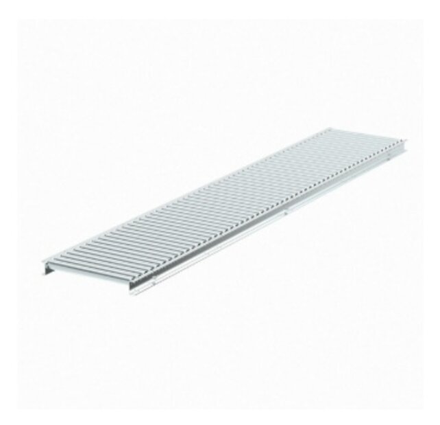 Zwaartekracht doosrollenbaan 3000x500 mm (stalen rollen) met verstelbare pootsteunen 651–959 mm