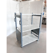 Kartonnen Verpakkingstrolley 1000 – 1100 x 695 x 1595 mm – Draagvermogen 200 kg