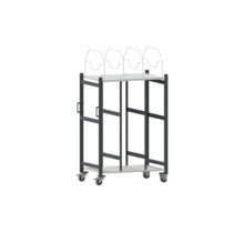 Verticale Kartonnen Verpakkingstrolley 1000 – 1100 x 695 x 1595 mm – Draagvermogen 200 kg