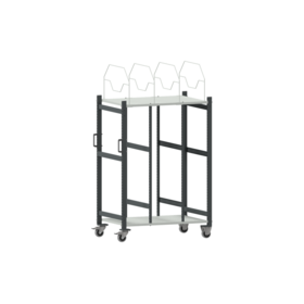 Vertical Cardboard Packaging Trolley 1000 – 1100 x 695 x 1595 mm – Load Capacity 200 kg