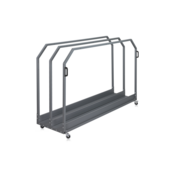 Kartonnen Transportwagen Lang 2300 mm – 2300 x 587 x 1456 mm – Stahl Constructie