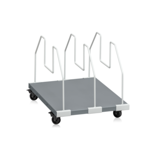 Vloerrek auf Wielen mit Verdelers – 600 x 400 mm – Mobiele Lagerung