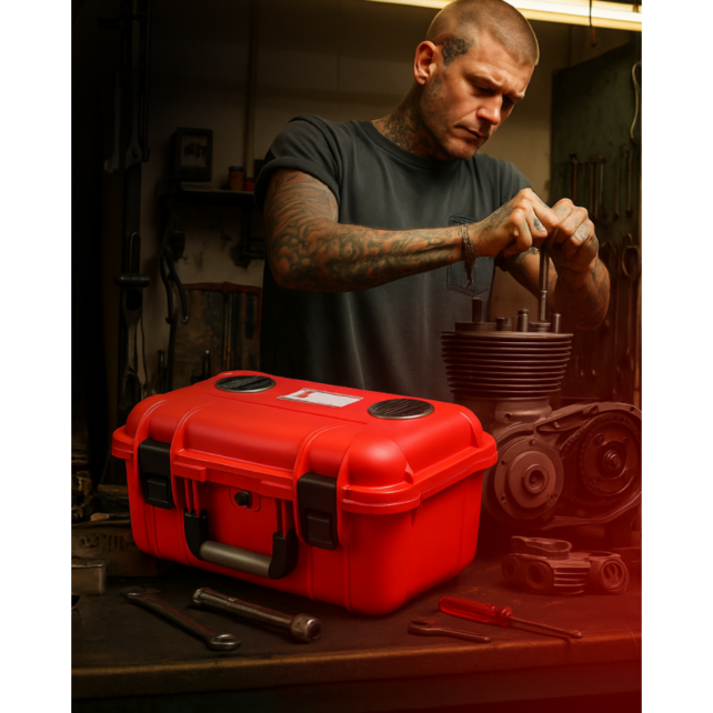 Fire Schutz Transportwagen S – Lithium Batterij Brandveilig Transportkoffer 600 × 400 × 280 mm