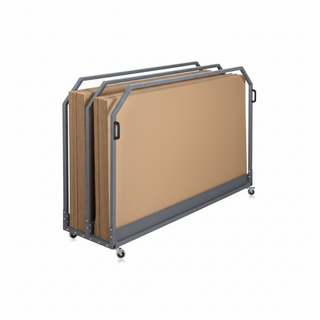 Kartonnen Transportwagen Lang 2300 mm – 2300 x 587 x 1456 mm – Stahl Constructie