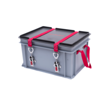 XS-Box mit PyroBubbles – Lithium Batterij Veiligheidsbox 400 × 300 × 235 m