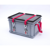 XS-Box mit PyroBubbles – Lithium Batterij Veiligheidsbox 400 × 300 × 235 m
