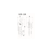 Palan Manuel à Chaîne Select 200 – 0.25 à 10 Tonnes, Hauteur de levage jusqu’à 10 m