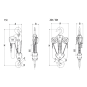 Select 200 High Capacity Hand Chain Hoist 15–30 Ton – Lifting Height 4–10 m