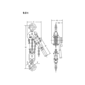Select 2 OD Hebelzug mit Überlastschutz – 0,25–9 t, Hubhöhe 1,5–6 m