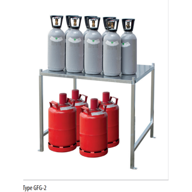 Gasflaschenlagerbehälter Serie GFC-M – 16 bis 168 Flaschen – TRGS 510