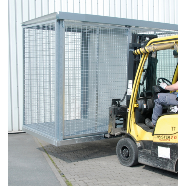 Conteneur de Stockage de Bouteilles de Gaz GFC-E – 16 à 104 Bouteilles – Assemblé