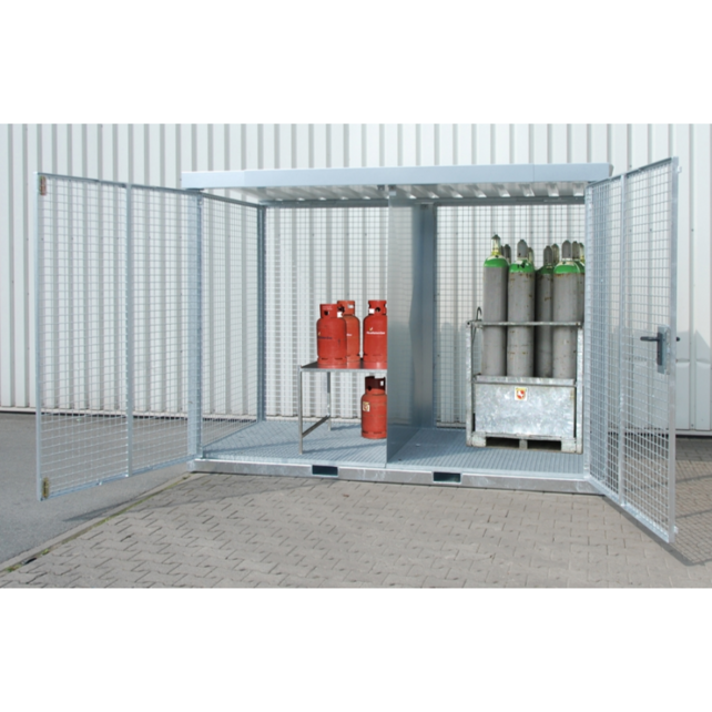 Gas Cylinder Storage Container GFC-E Series – 16 to 104 Cylinders – Fully Assembled