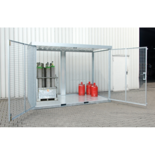 Gasfles Opslagcontainer GFC-E Serie – 16 tot 104 Cilinders – Volledig Gemonteerd