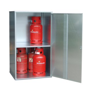 Gasflesdepot Type GFD – Binnen & Buitenopslag van 2 tot 20 Cilinders