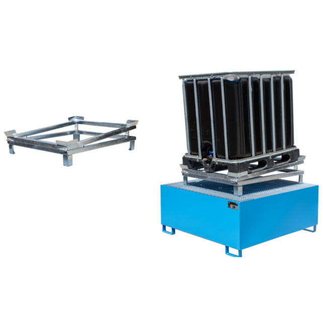 IBC-Restabscheider IR Typ IR-1 / IR-2 / IR-3 – bis 1500 kg – feuerverzinkt